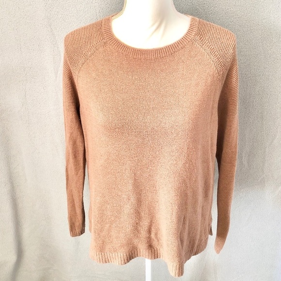 Old Navy Cotton Crewneck Tan Brown Sweater - Picture 3 of 12